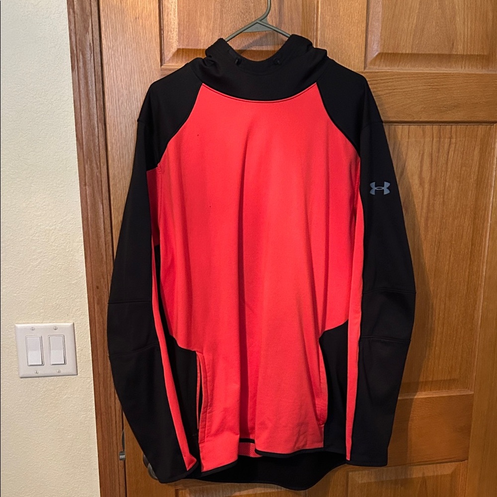 Under Armour Black and Red Athletic Hoodie